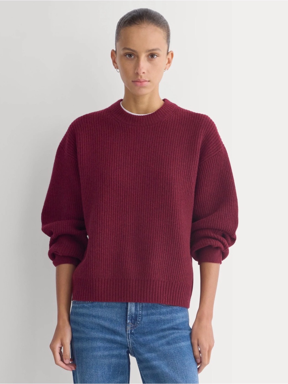 NWT Everlane Cashmere Fisherman Sweater, Size M $218